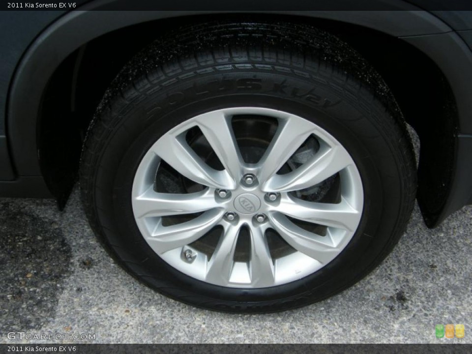 2011 Kia Sorento EX V6 Wheel and Tire Photo #40560985