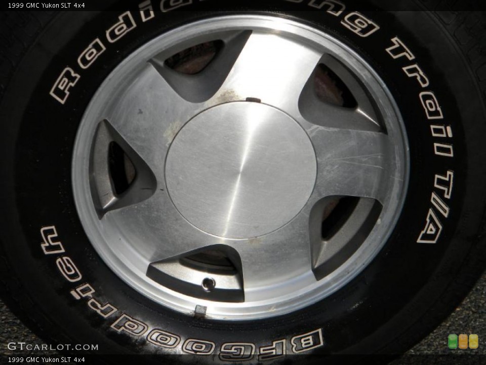 1999 GMC Yukon SLT 4x4 Wheel and Tire Photo #40590765