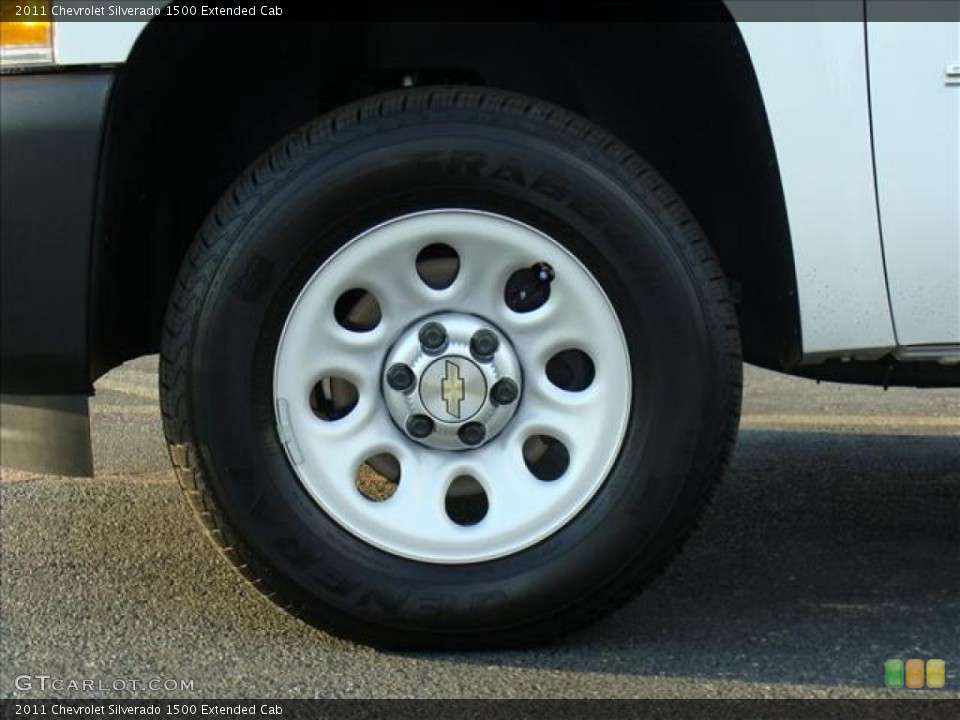 2011 Chevrolet Silverado 1500 Extended Cab Wheel and Tire Photo #40593009