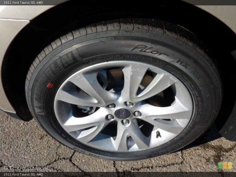 2011 Ford Taurus SEL AWD Wheel and Tire Photo #40597345