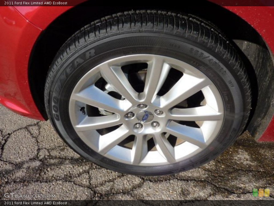 2011 Ford Flex Limited AWD EcoBoost Wheel and Tire Photo #40599183