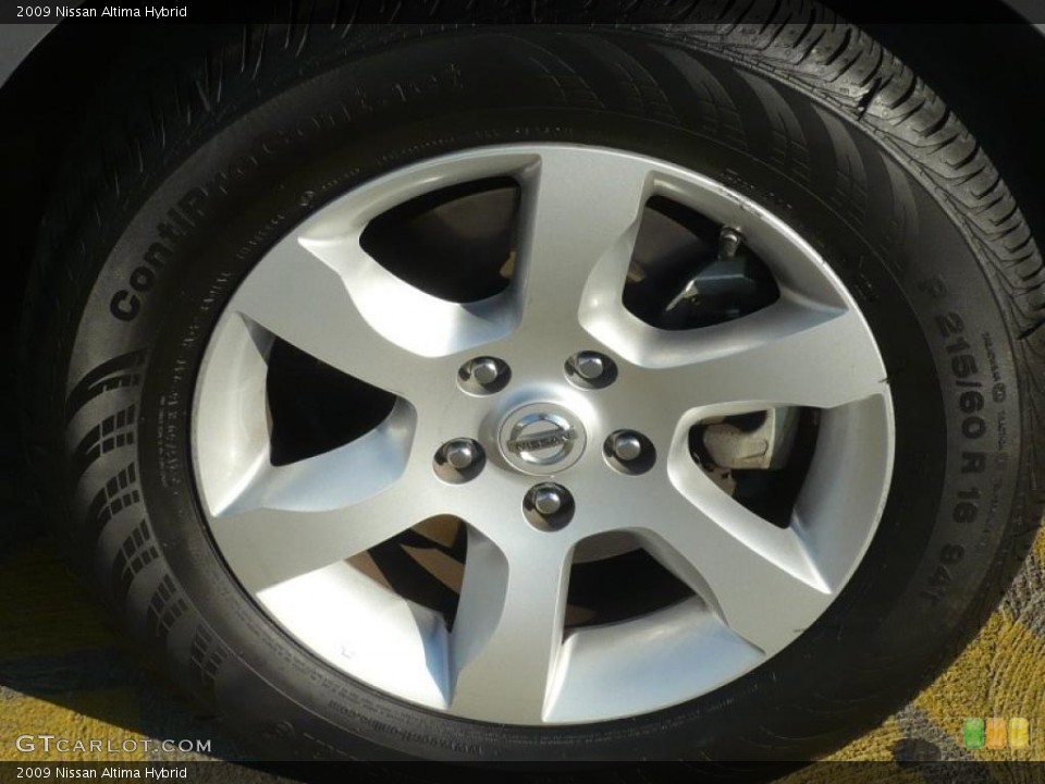 2009 Nissan Altima Hybrid Wheel and Tire Photo #40600805