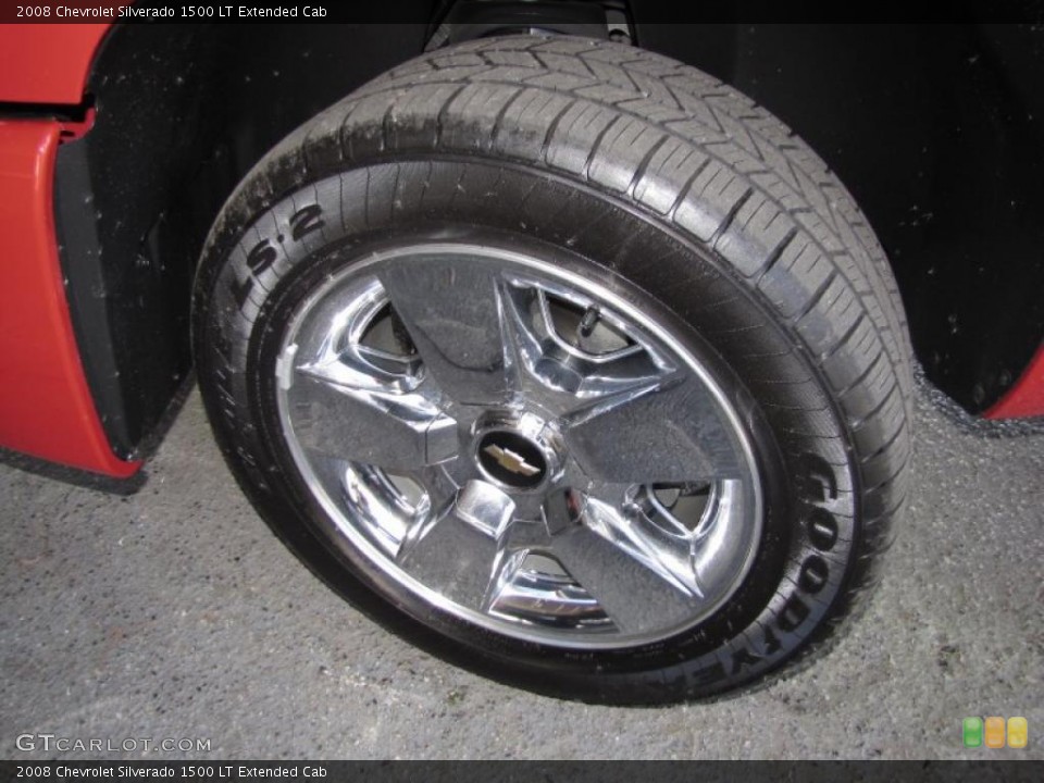 2008 Chevrolet Silverado 1500 LT Extended Cab Wheel and Tire Photo #40601913