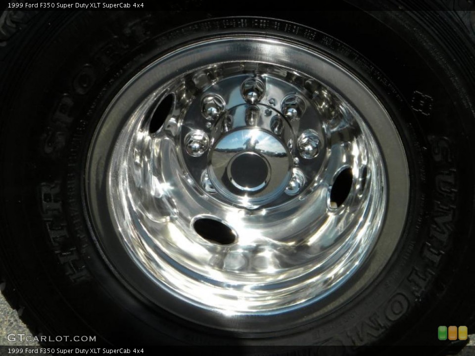 1999 Ford F350 Super Duty XLT SuperCab 4x4 Wheel and Tire Photo #40603033