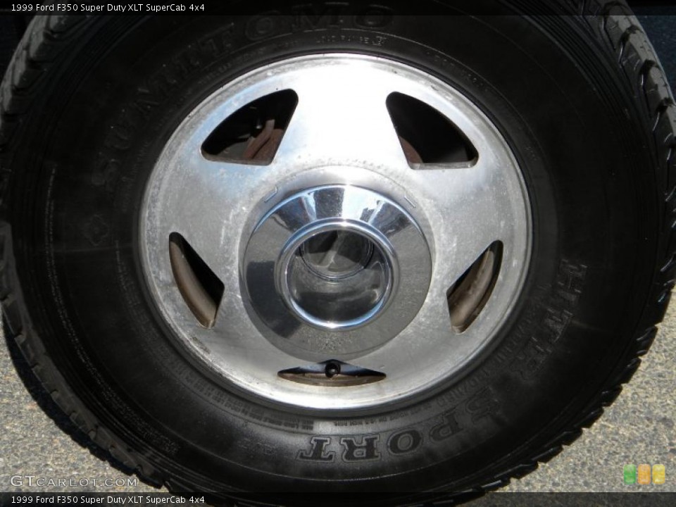1999 Ford F350 Super Duty XLT SuperCab 4x4 Wheel and Tire Photo #40603105