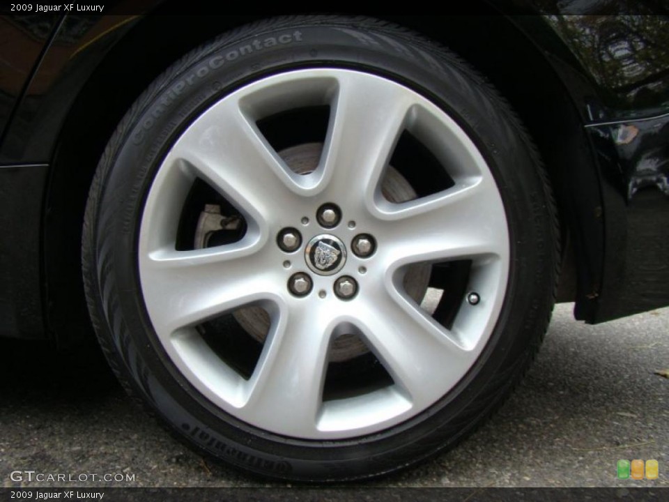 2009 Jaguar XF Luxury Wheel and Tire Photo #40603489