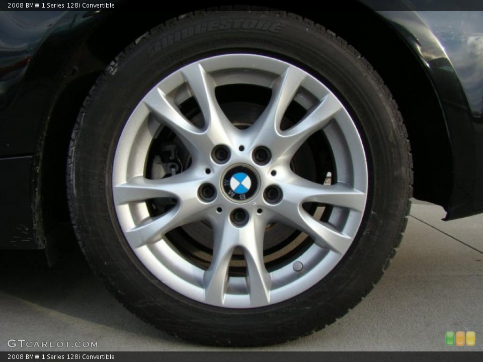 2008 BMW 1 Series 128i Convertible Wheel and Tire Photo #40605801