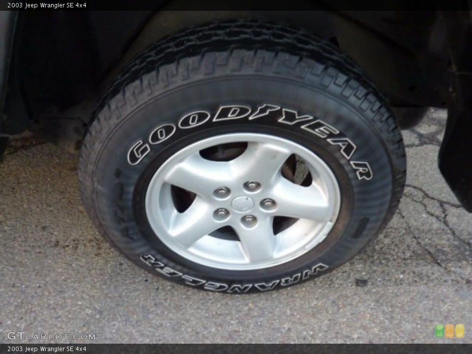 2003 Jeep Wrangler SE 4x4 Wheel and Tire Photo #40607965