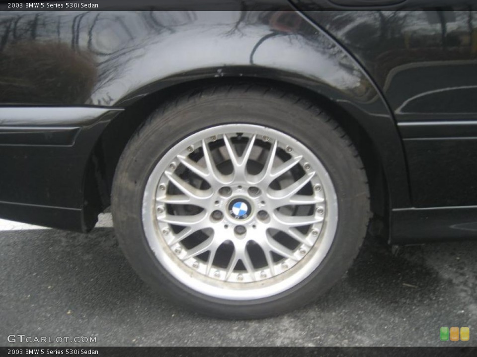 2003 BMW 5 Series 530i Sedan Wheel and Tire Photo #40609517