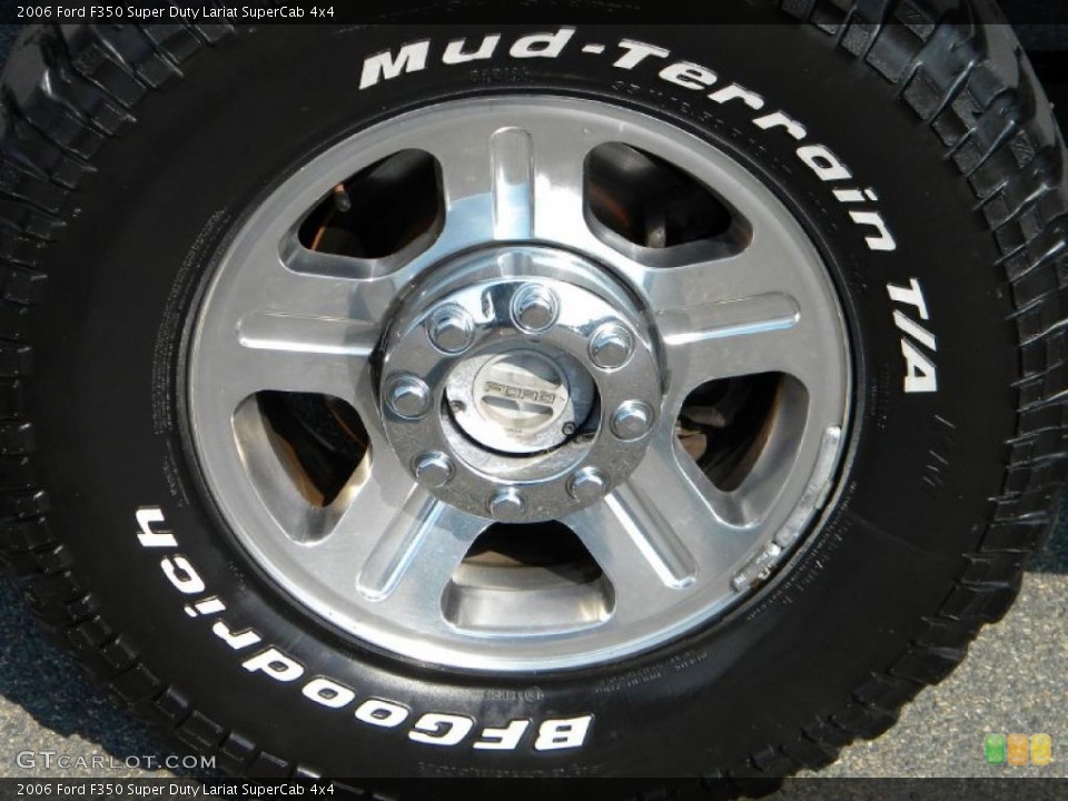 2006 Ford F350 Super Duty Lariat SuperCab 4x4 Wheel and Tire Photo #40614761