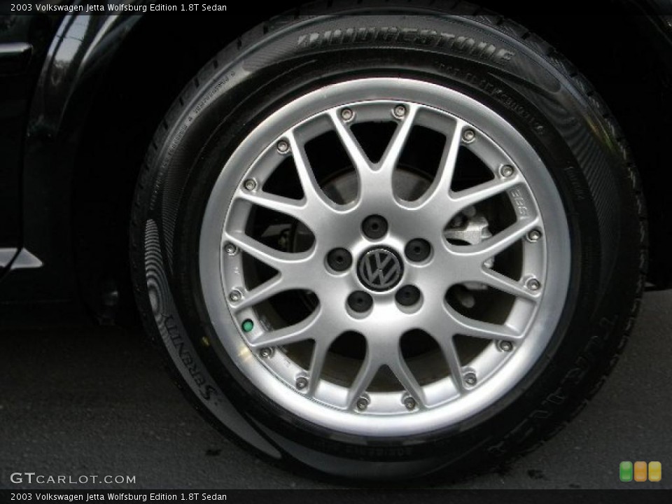 2003 Volkswagen Jetta Wolfsburg Edition 1.8T Sedan Wheel and Tire Photo #40618370