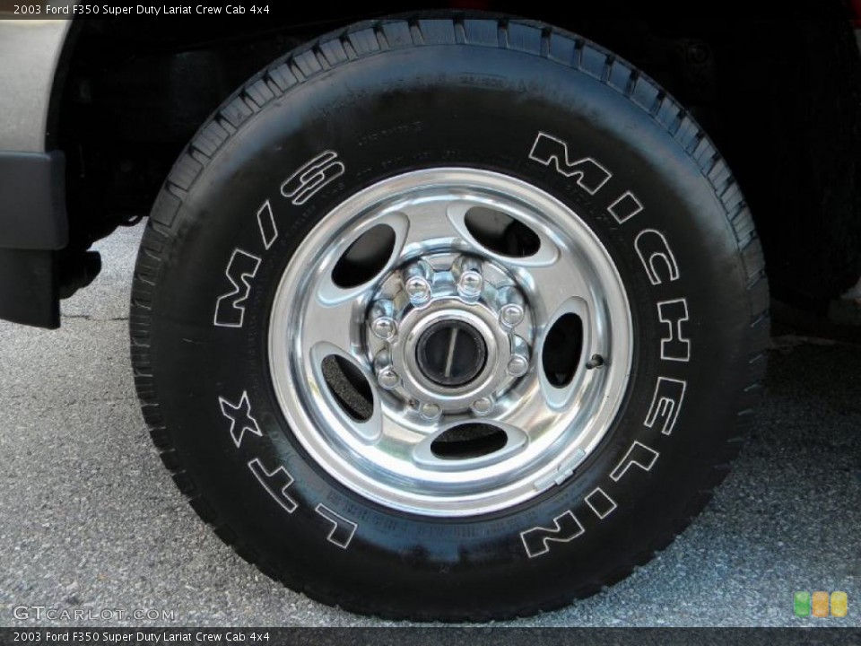 2003 Ford F350 Super Duty Lariat Crew Cab 4x4 Wheel and Tire Photo #40620014