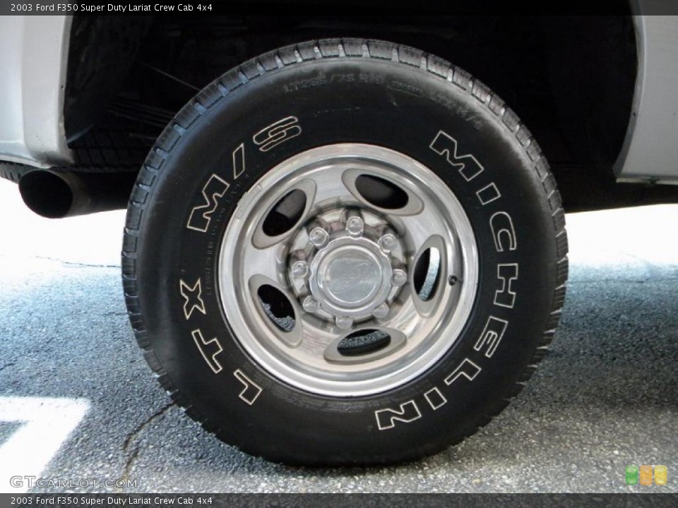2003 Ford F350 Super Duty Lariat Crew Cab 4x4 Wheel and Tire Photo #40620070