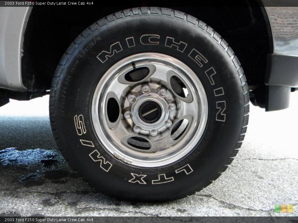 2003 Ford F350 Super Duty Lariat Crew Cab 4x4 Wheel and Tire Photo #40620102