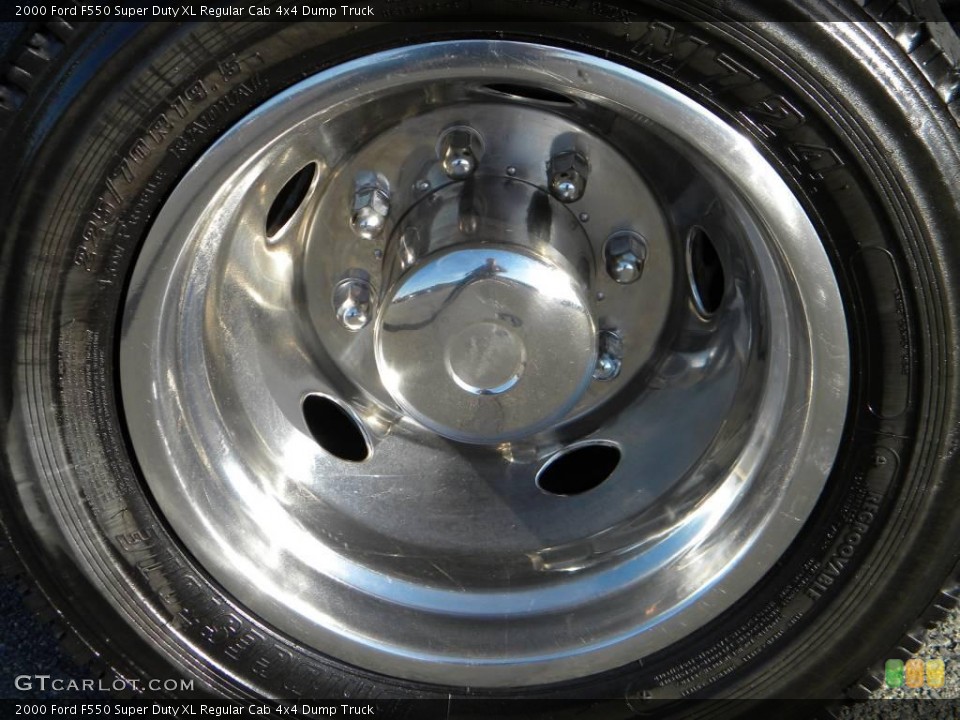 2000 Ford F550 Super Duty XL Regular Cab 4x4 Dump Truck Wheel and Tire Photo #40621902