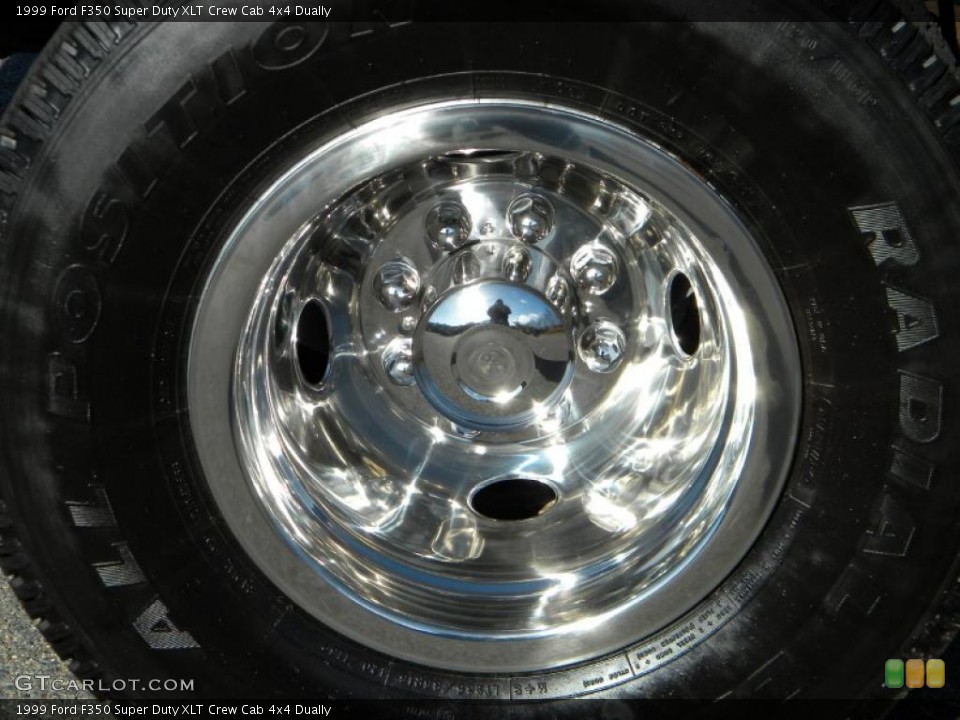 1999 Ford F350 Super Duty XLT Crew Cab 4x4 Dually Wheel and Tire Photo #40625598