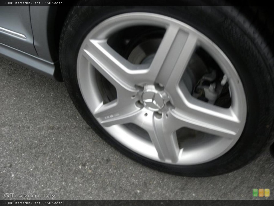 2008 Mercedes-Benz S 550 Sedan Wheel and Tire Photo #40629208