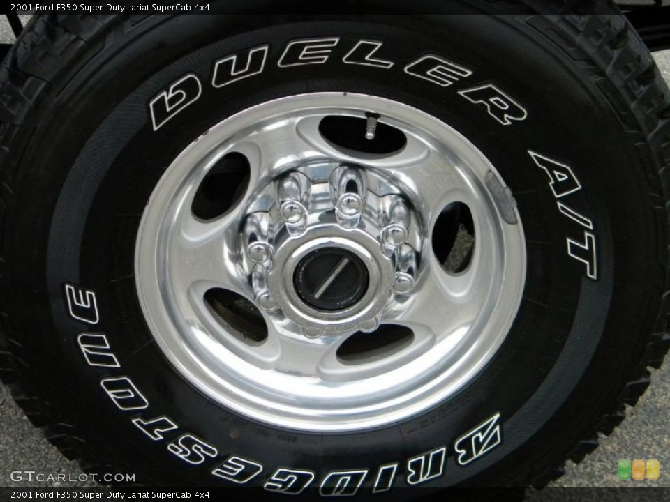 2001 Ford F350 Super Duty Lariat SuperCab 4x4 Wheel and Tire Photo #40630510