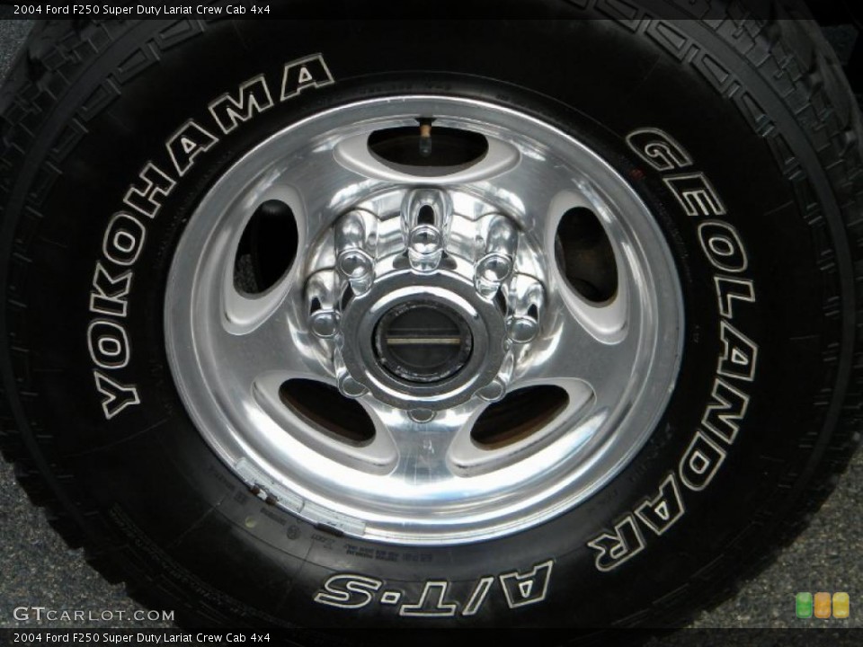 2004 Ford F250 Super Duty Lariat Crew Cab 4x4 Wheel and Tire Photo #40631226