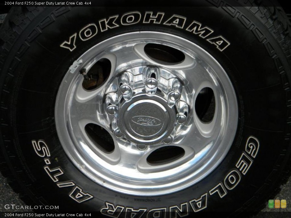 2004 Ford F250 Super Duty Lariat Crew Cab 4x4 Wheel and Tire Photo #40631254