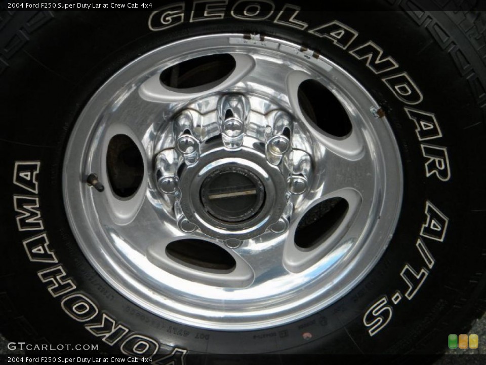 2004 Ford F250 Super Duty Lariat Crew Cab 4x4 Wheel and Tire Photo #40631286