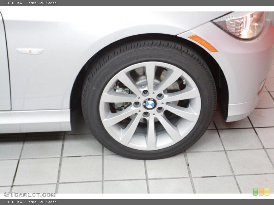 2011 BMW 3 Series 328i Sedan Wheel and Tire Photo #40636942