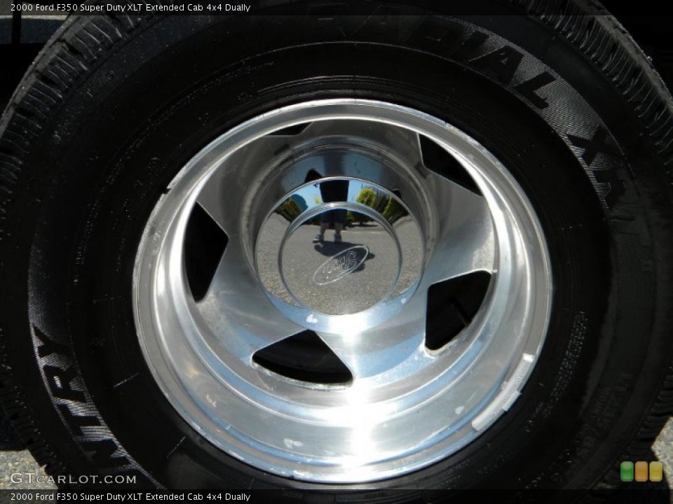 2000 Ford F350 Super Duty XLT Extended Cab 4x4 Dually Wheel and Tire Photo #40638274