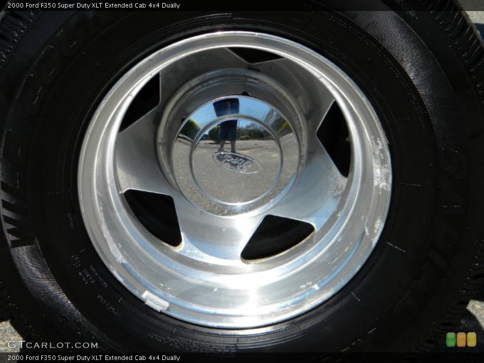 2000 Ford F350 Super Duty XLT Extended Cab 4x4 Dually Wheel and Tire Photo #40638310
