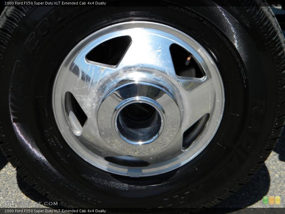 2000 Ford F350 Super Duty XLT Extended Cab 4x4 Dually Wheel and Tire Photo #40638342