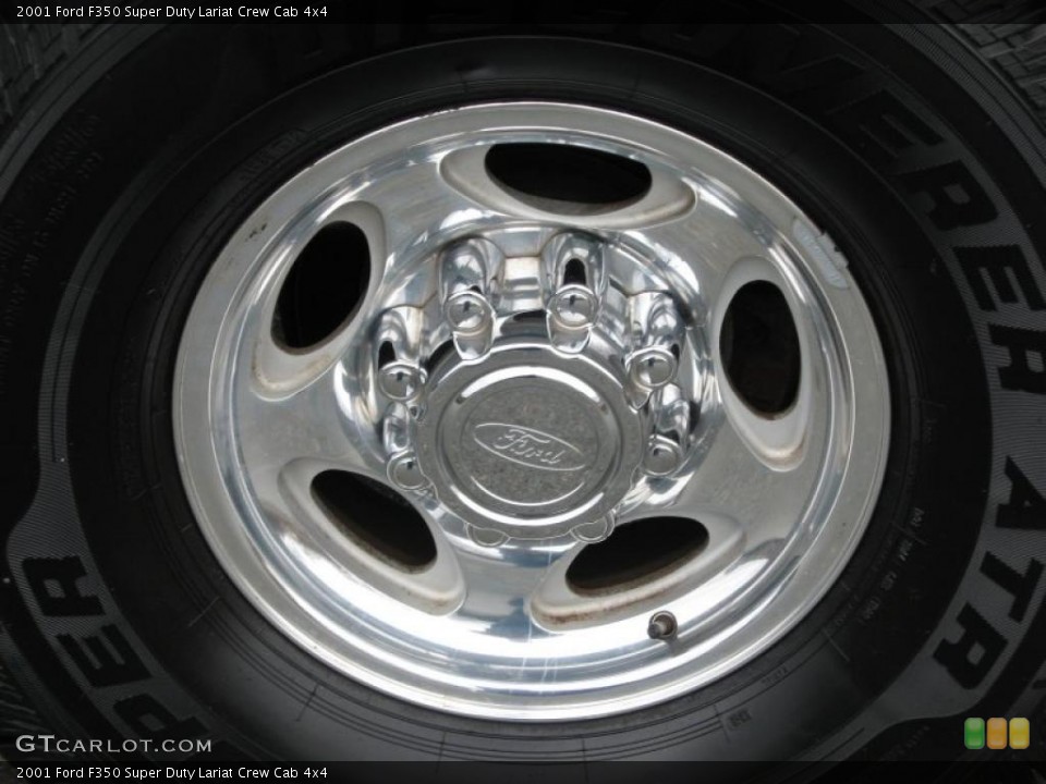 2001 Ford F350 Super Duty Lariat Crew Cab 4x4 Wheel and Tire Photo #40650099