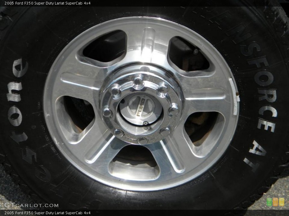 2005 Ford F350 Super Duty Lariat SuperCab 4x4 Wheel and Tire Photo #40650631