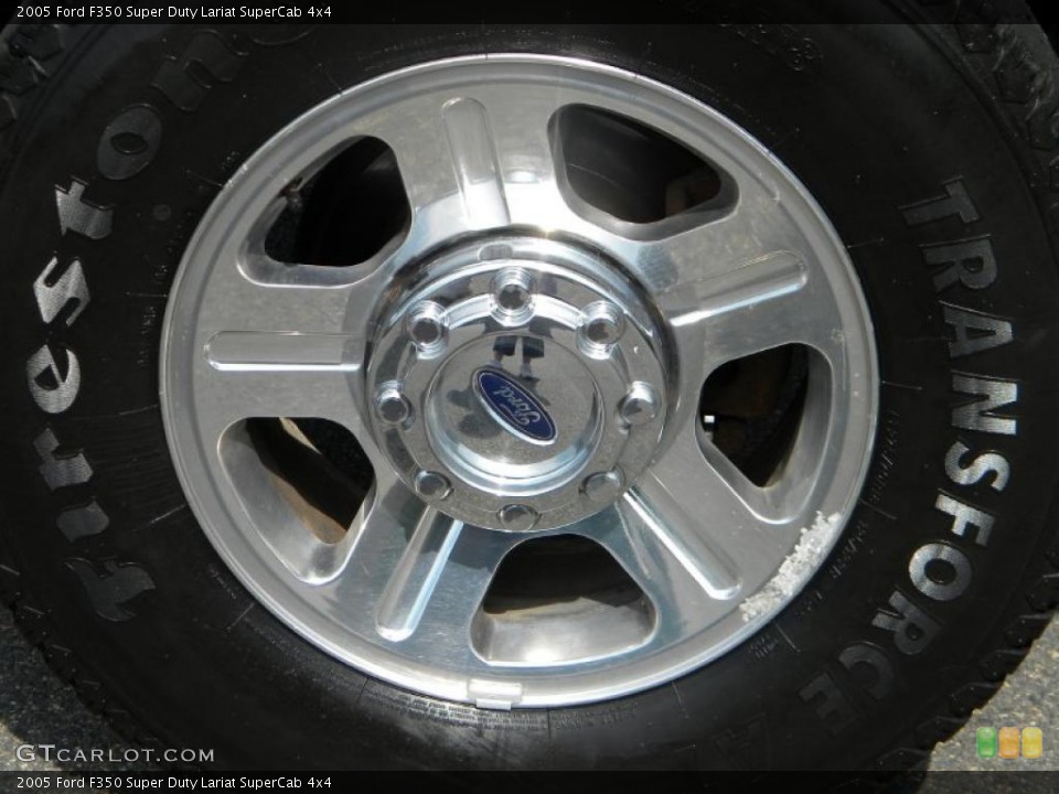 2005 Ford F350 Super Duty Lariat SuperCab 4x4 Wheel and Tire Photo #40650647