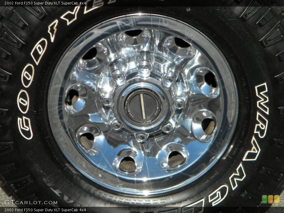2002 Ford F350 Super Duty XLT SuperCab 4x4 Wheel and Tire Photo #40651827
