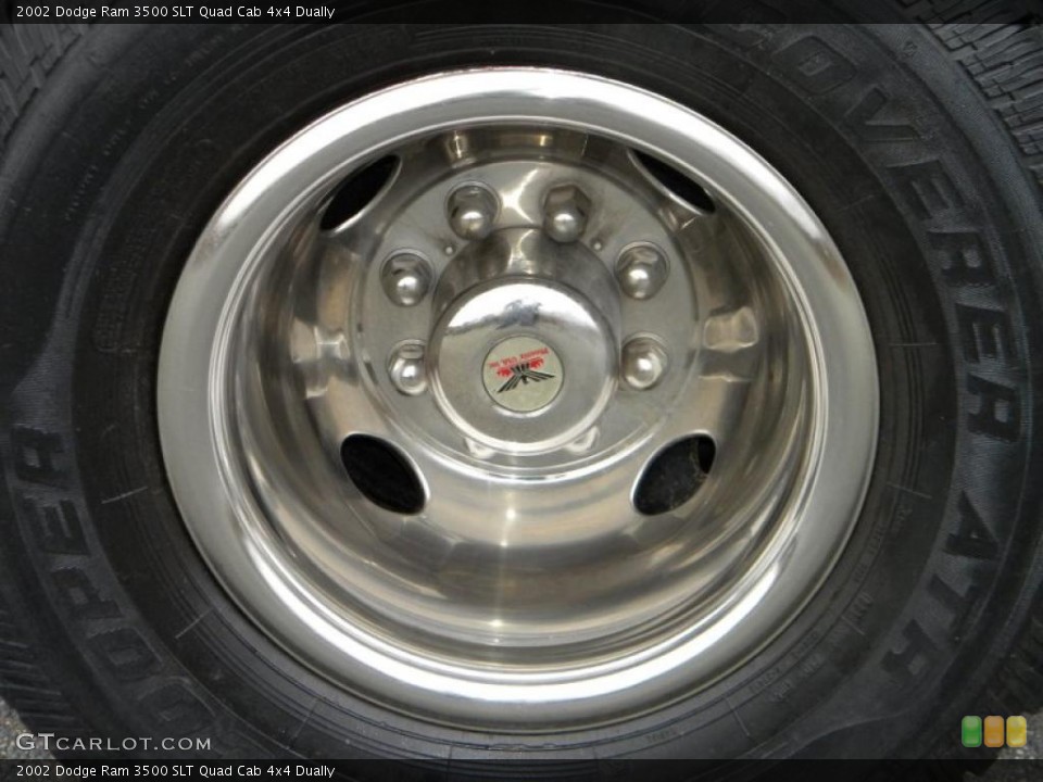 2002 Dodge Ram 3500 SLT Quad Cab 4x4 Dually Wheel and Tire Photo #40652440
