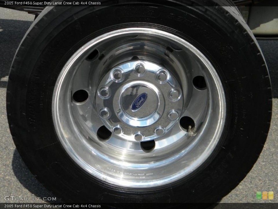 2005 Ford F450 Super Duty Lariat Crew Cab 4x4 Chassis Wheel and Tire Photo #40655659