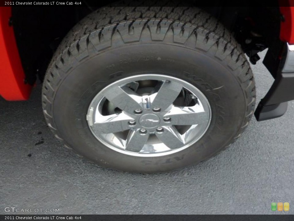 2011 Chevrolet Colorado LT Crew Cab 4x4 Wheel and Tire Photo #40675078