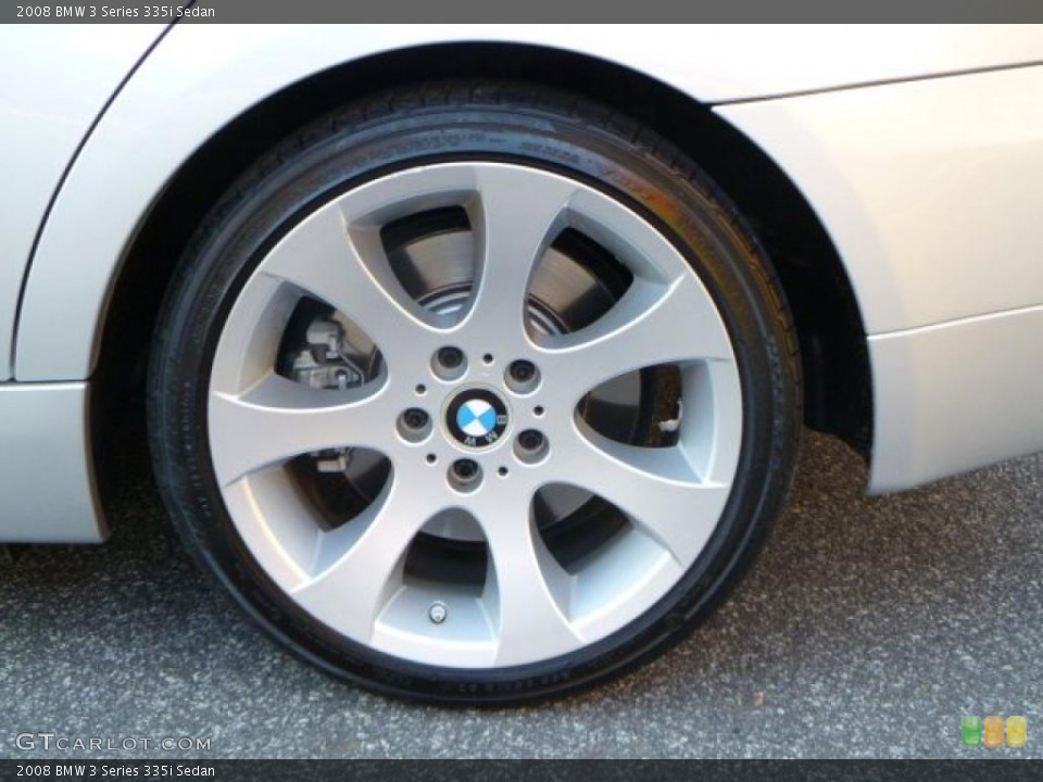 2008 BMW 3 Series 335i Sedan Wheel and Tire Photo #40676254