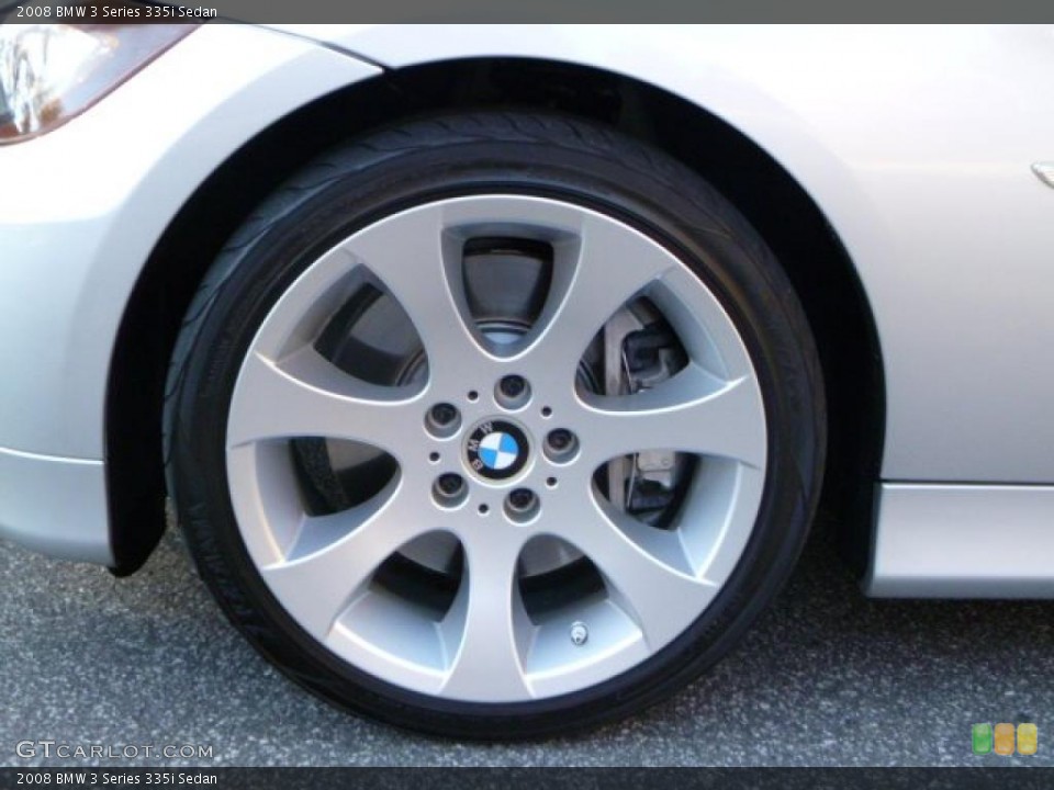 2008 BMW 3 Series 335i Sedan Wheel and Tire Photo #40676270