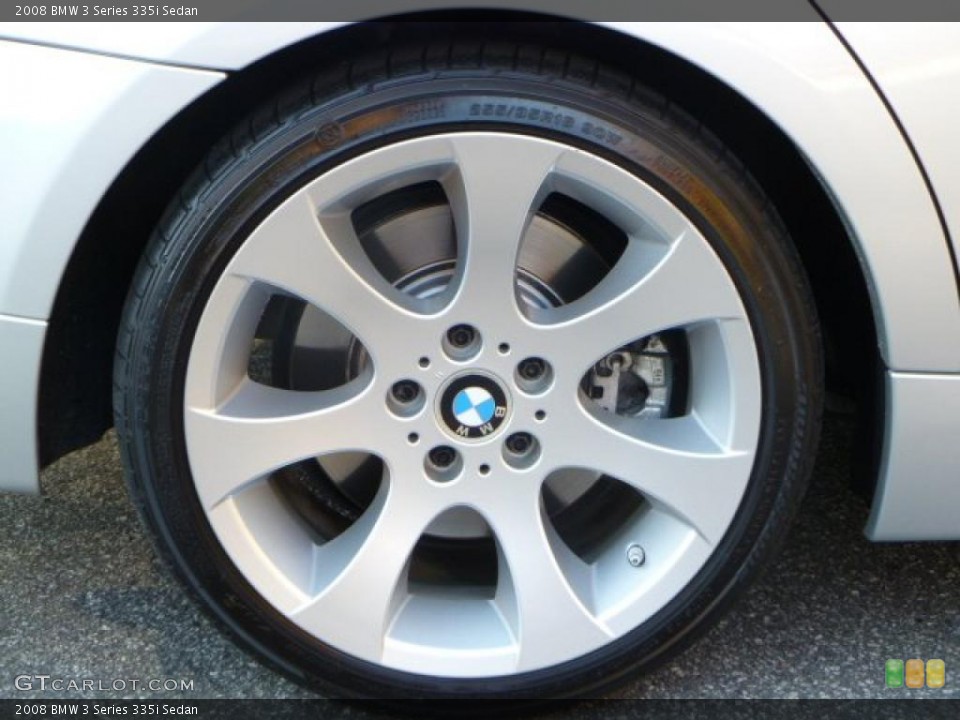 2008 BMW 3 Series 335i Sedan Wheel and Tire Photo #40676278