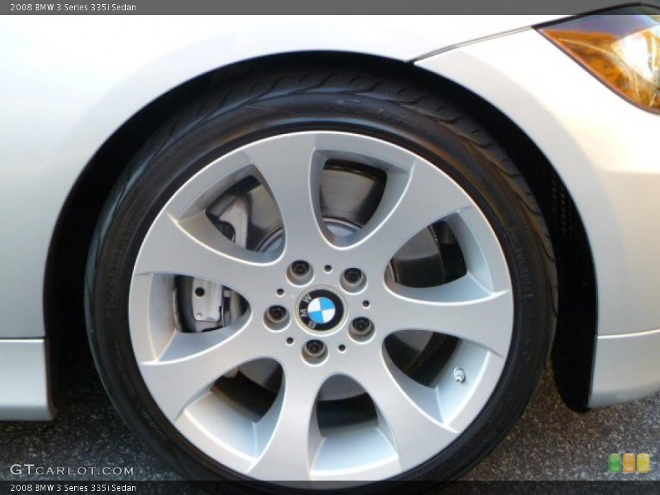 2008 BMW 3 Series 335i Sedan Wheel and Tire Photo #40676290