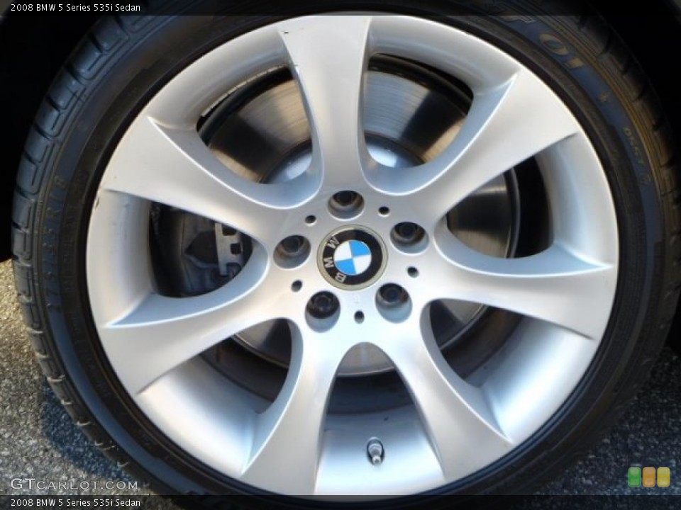 2008 BMW 5 Series 535i Sedan Wheel and Tire Photo #40677262