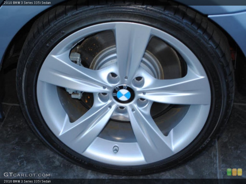 2010 BMW 3 Series 335i Sedan Wheel and Tire Photo #40678638