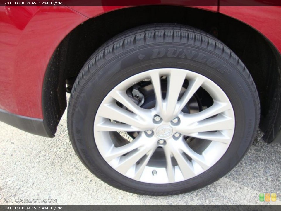 2010 Lexus RX 450h AWD Hybrid Wheel and Tire Photo #40680854