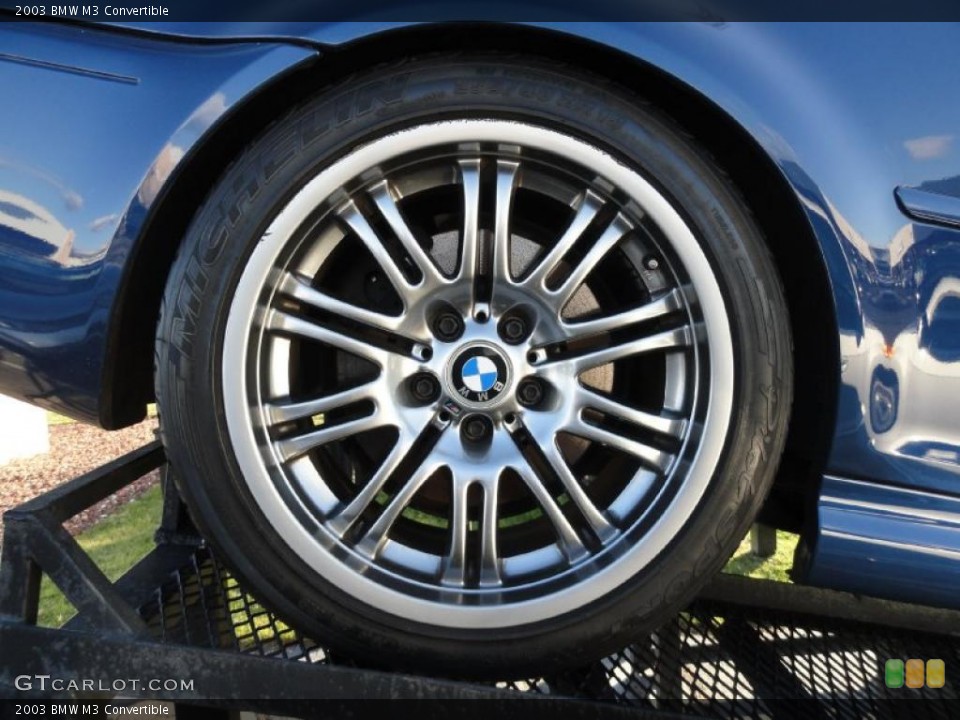 2003 BMW M3 Convertible Wheel and Tire Photo #40681570