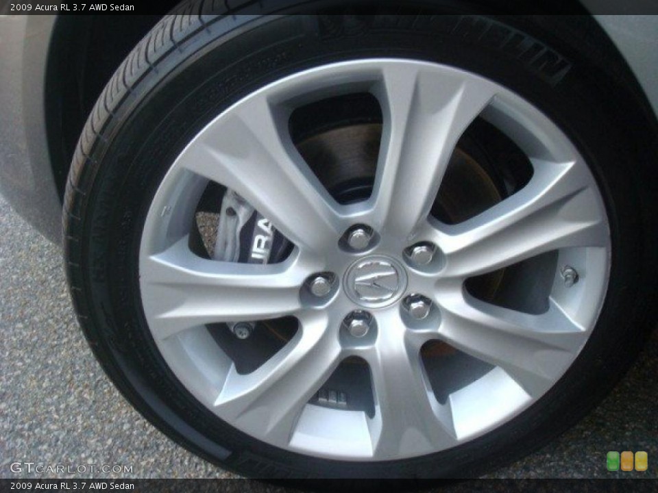 2009 Acura RL 3.7 AWD Sedan Wheel and Tire Photo #40691466