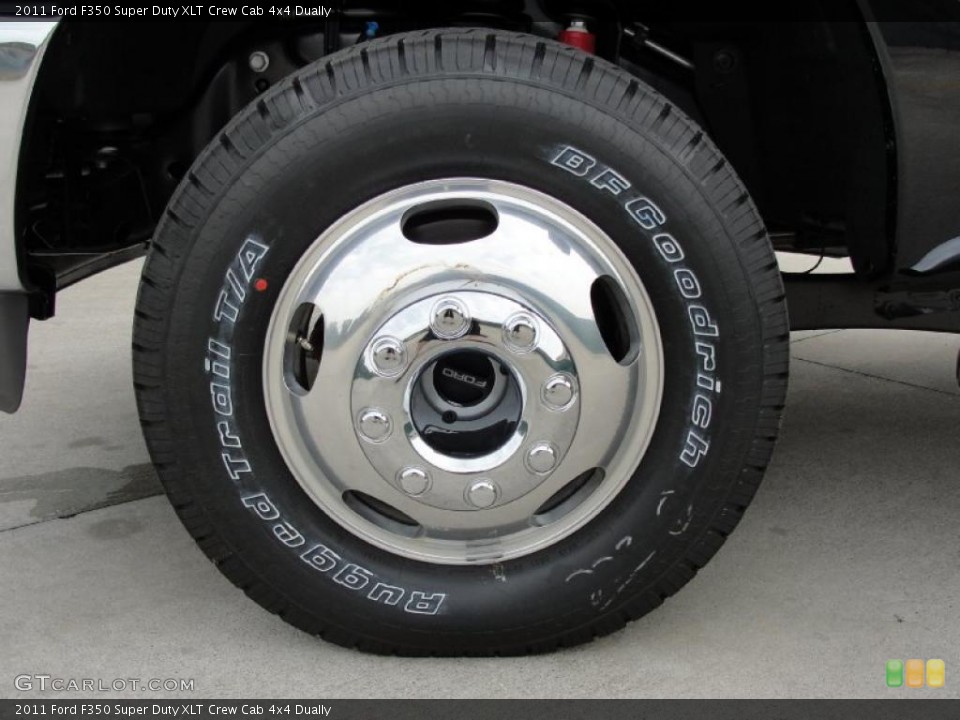 2011 Ford F350 Super Duty XLT Crew Cab 4x4 Dually Wheel and Tire Photo #40716394