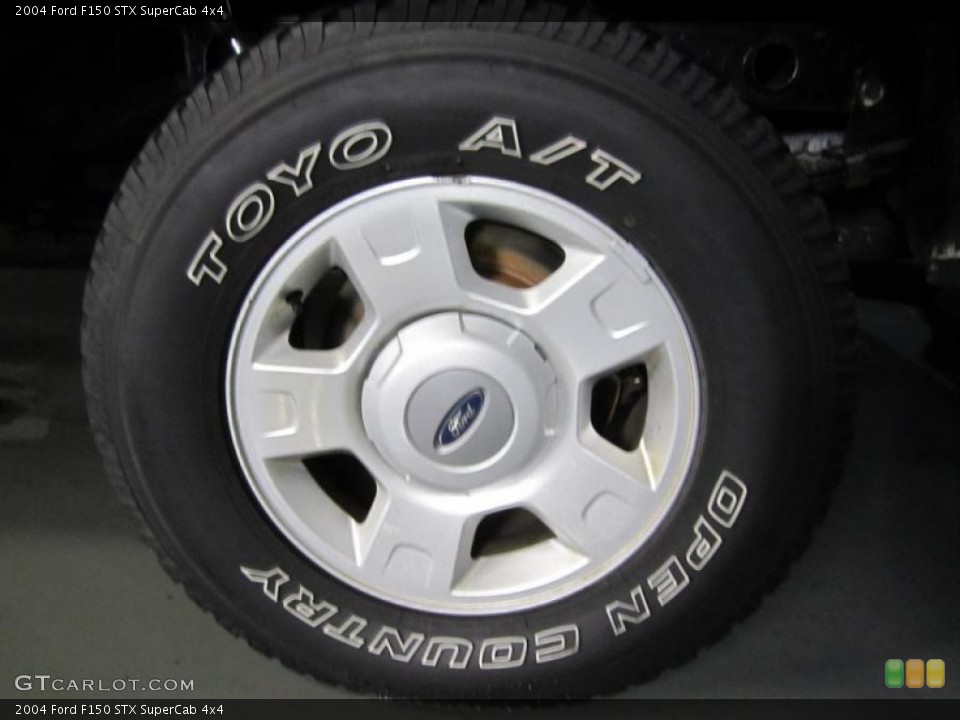 2004 Ford F150 STX SuperCab 4x4 Wheel and Tire Photo #40740903