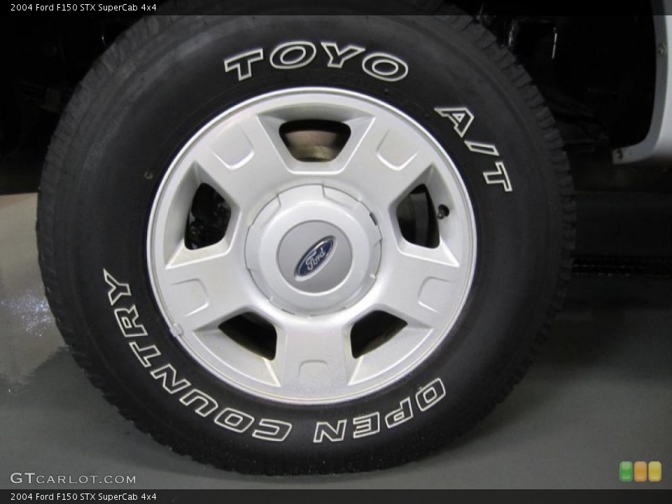 2004 Ford F150 STX SuperCab 4x4 Wheel and Tire Photo #40740987
