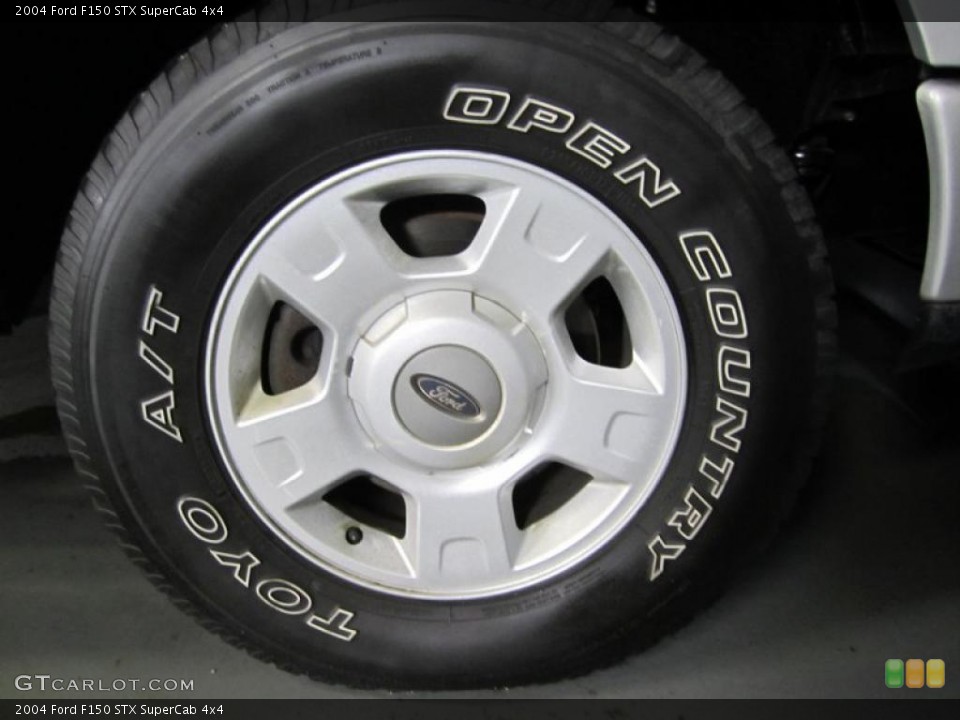 2004 Ford F150 STX SuperCab 4x4 Wheel and Tire Photo #40740995
