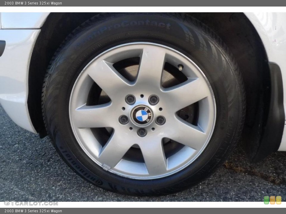 2003 BMW 3 Series 325xi Wagon Wheel and Tire Photo #40748833